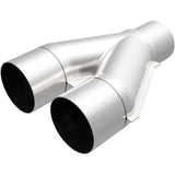 MagnaFlow Universal Trans Y-Pipe All SS 4inch (Dual) 3.5inch (Single) x 13inch (Overall) (10800)