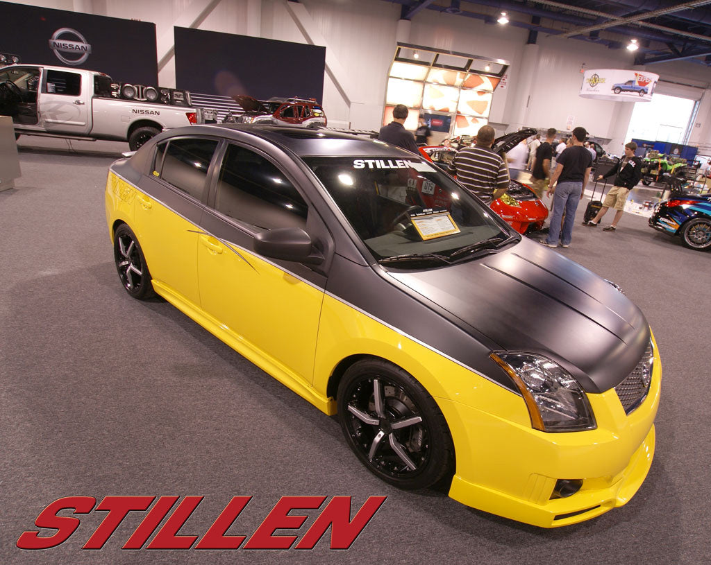 Sentra SE-R Spec V Front Lip Spoiler Unpainted For 07-11 Nissan Sentra SE-R Stillen