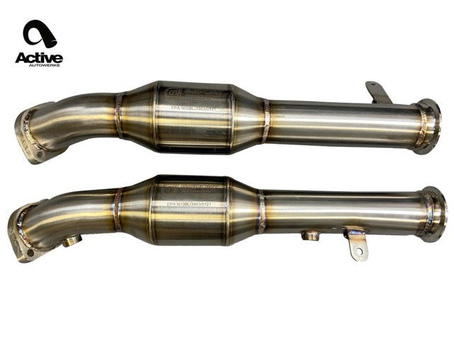 Active AutoWerke E9X M3 Signature X Pipe with Active A-Flow Cats (11-018A)