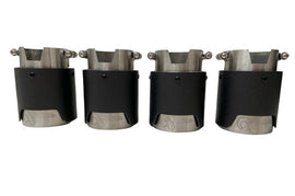 Active Autowerke F8X BMW M2C M3 & M4 Rear Exhaust Tips - for Active exhausts - Carbon fiber over black chrome (11-044CB)