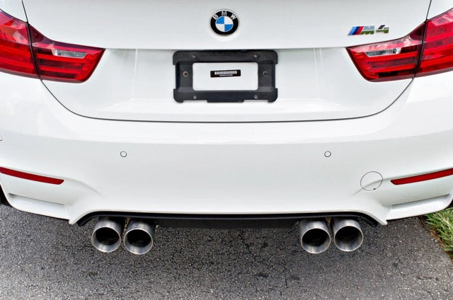 Active Autowerke F8X BMW M2C M3 & M4 Rear Exhaust Tips - for Active exhausts - Carbon fiber over black chrome (11-044CB)