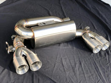 Load image into Gallery viewer, Active Autowerke F8X M3 M4 Signature Exhaust System includes Active F-brace - Carbon over Black Chrome Tips (11-045CB)