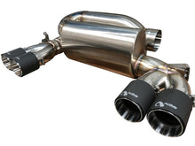 Load image into Gallery viewer, Active Autowerke F8X M3 M4 Signature Exhaust System includes Active F-brace - Carbon over Black Chrome Tips (11-045CB)