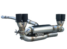 Load image into Gallery viewer, Active Autowerke F87 M2 Competition Signature Exhaust System includes Active F-brace (Carbon over Black Chrome Tips) (11-051CB)