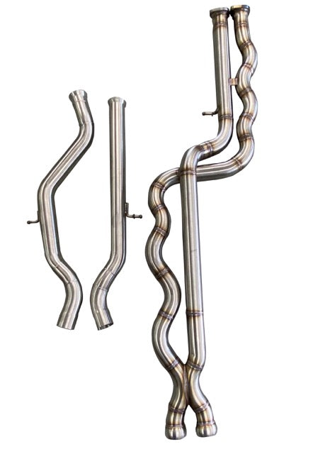 Active Autowerke F8X BMW M3 & M4 Gen2 Equal Length Mid Pipe includes Active F-brace-Equal Length Mid Pipe w AWE Switchpath custom connect (11-055A2)