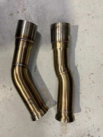 Active Autowerke F8X BMW M3 & M4 Gen 2 Equal Length Mid Pipe includes Active F-brace-Rear Muffler Equal Length Mid Pipe w straight pipes (11-055G2)