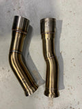 Active Autowerke F8X BMW M3 & M4 Gen 2 Equal Length Mid Pipe includes Active F-brace-Rear Muffler Equal Length Mid Pipe w straight pipes (11-055G2)