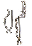 Active Autowerke F8X BMW M3 & M4 Equal Length Mid Pipe includes Active F-brace-Rear Muffler Equal Length Mid Pipe w resonated pipes (11-055R2)