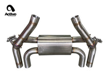 Load image into Gallery viewer, Active Autowerke F87 M2C Valved Rear Axle-back Exhaust w Tips w carbon fiber over brushed tips (11-067C)