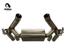 Load image into Gallery viewer, Active Autowerke F87 M2C Valved Rear Axle-back Exhaust w Tips w carbon fiber over brushed tips (11-067C)