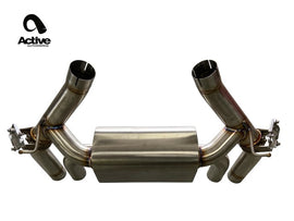 Active Autowerke F87 M2C Valved Rear Axle-back Exhaust w carbon fiber over black tips (11-067CB)