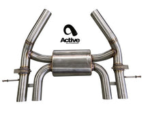Load image into Gallery viewer, Active Autowerke G80 M3 and G82 M4 Valved Rear Axle-back Exhaust w Tips w carbon over black chrome tips (11-086CB)