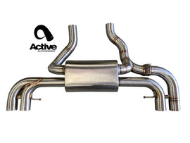 Active Autowerke G2X M340i / M440i Valved Rear Axle-back Exhaust -Exhaust w carbon fiber over black tips (11-089CB)