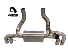 Load image into Gallery viewer, Active Autowerke G2X M340i / M440i Valved Rear Axle-back Exhaust -Exhaust w carbon fiber over black tips (11-089CB)