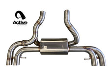 Load image into Gallery viewer, Active Autowerke G2X M340i / M440i Valved Rear Axle-back Exhaust -Exhaust w carbon fiber over black tips (11-089CB)