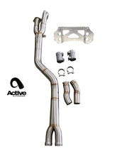 Load image into Gallery viewer, Active Autowerke G80/G82 M3/M4 Signature single mid-pipe with G-brace - w Exhaust Dump (11-095D)