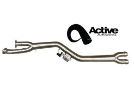 Active Autowerke X3M / X4M Signature single mid-pipe with $90 fixed price shipping in lower 48 states - w Exhaust Dump (11-102D)