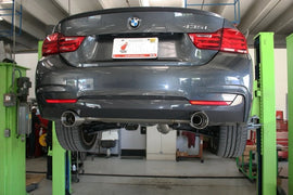 Active Autowerke F3X 335i | 435i Performance Valved Rear Exhaust GEN 2 w CARBON over brushed tips (11-115CB)