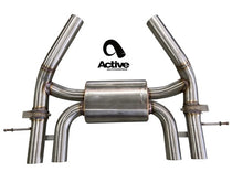 Load image into Gallery viewer, Active Autowerke G87 M2 Valved Rear Axle-back Exhaust w Tips w w carbon over black chrome tips (11-119CB)