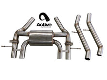 Load image into Gallery viewer, Active Autowerke G87 M2 Valved Rear Axle-back Exhaust w Tips w w carbon over black chrome tips (11-119CB)