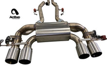 Load image into Gallery viewer, Active Autowerke G87 M2 Valved Rear Axle-back Exhaust w Tips w w carbon over black chrome tips (11-119CB)