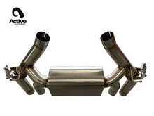 Load image into Gallery viewer, Active Autowerke G87 M2 Valved Rear Axle-back Exhaust w Tips w w carbon over black chrome tips (11-119CB)