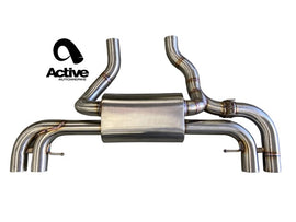 Active Autowerke G4X BMW M240i Valved Rear Axle-back Exhaust W Tips w matte black tips (11-125B)