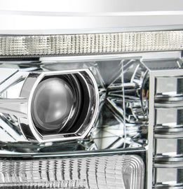 11-16 Ford Super Duty PRO-Series Halogen Projector Headlights Chrome