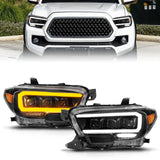 ANZO USA LED Projector Headlight for Toyota Tacoma 16-23 (111563)