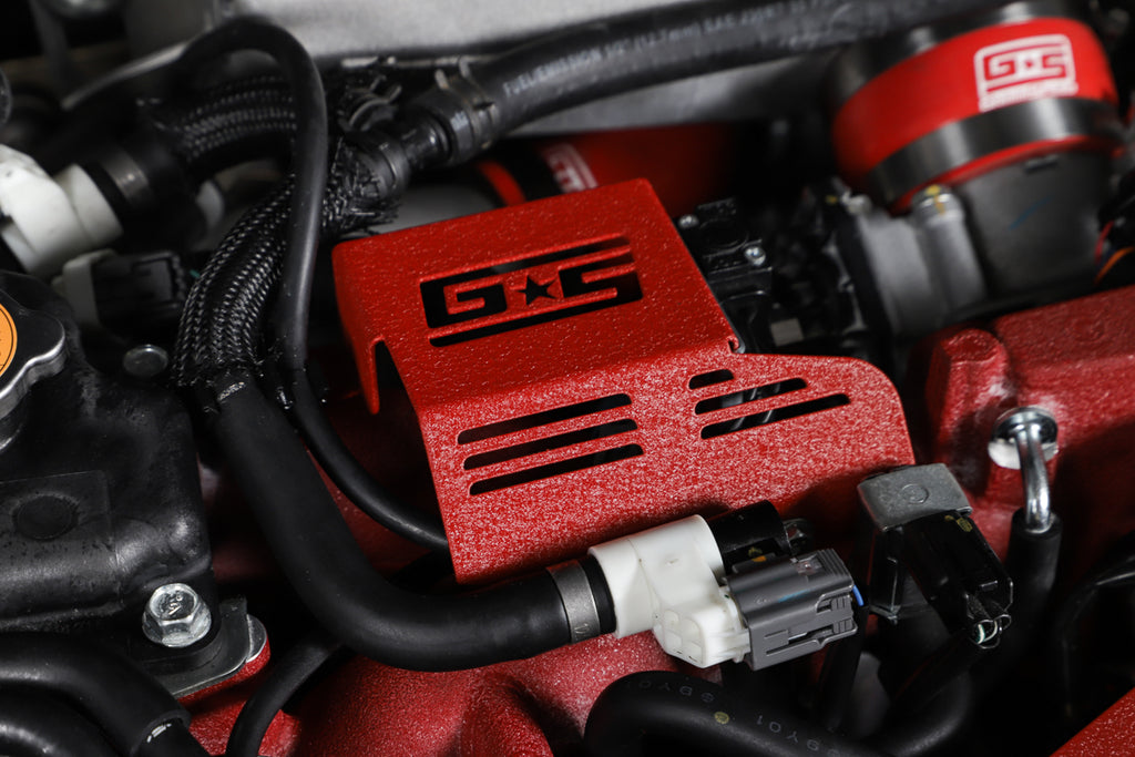 Boost Control Solenoid Cover Red For Subaru 08-21 STI GrimmSpeed