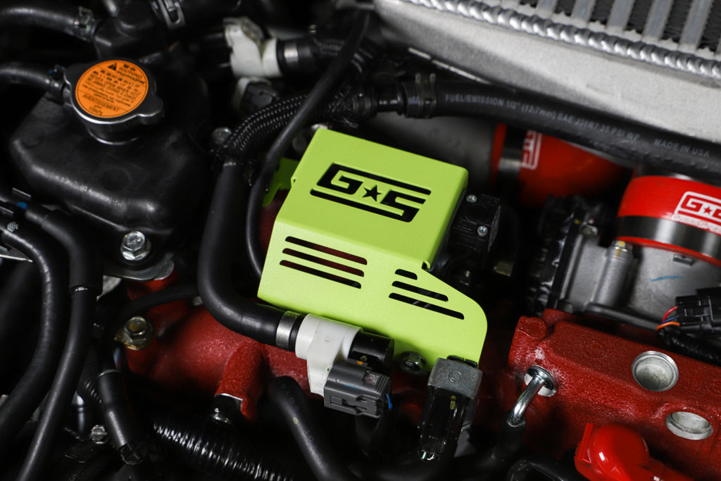 Boost Control Solenoid Cover NEON Green For Subaru 08-21 STI GrimmSpeed