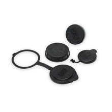 Load image into Gallery viewer, GrimmSpeed Engine Bay Reservoir Cap Set Black 2022 WRX, BRZ, FRS, GT86, GR86 (113121BLK)