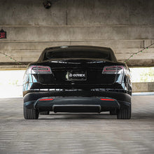 Load image into Gallery viewer, 12-21 Tesla Model S LUXX-Series LED Tail Lights Black Red (With Black Trunk Center Piece Replacement)