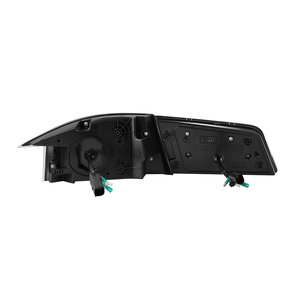 12-21 Tesla Model S LUXX-Series LED Tail Lights Black Smoke (With Black Trunk Center Piece Replacement)