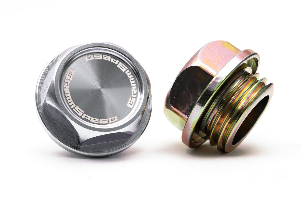 Oil Cap The Bolt Aluminum CLEAR Zinc For Subaru All EJ/FA Engines GrimmSpeed