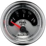 AutoMeter American Muscle Gauge Fuel Level 2 1/16in 0e To 90f Electric American Muscle (1214)