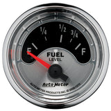 AutoMeter American Muscle 2-1/16in 73-10 Ohm Electric Fuel Level Gauge (1215)