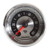 AutoMeter American Muscle 2 1/16in 100PSI Mechanical Oil Pressure Gauge (1219)