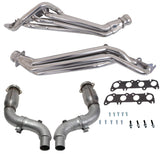 BBK Performance Parts 15-23 MUSTANG GT 1-3/4 LONG TUBE HEADERS PLUS SHORT MID PIPE (SILVER CERAMIC) - 16336