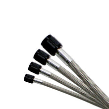 Load image into Gallery viewer, Nitrous Express 8AN (48In) Stainless Steel Braided Hose (Black Ends) (12848)