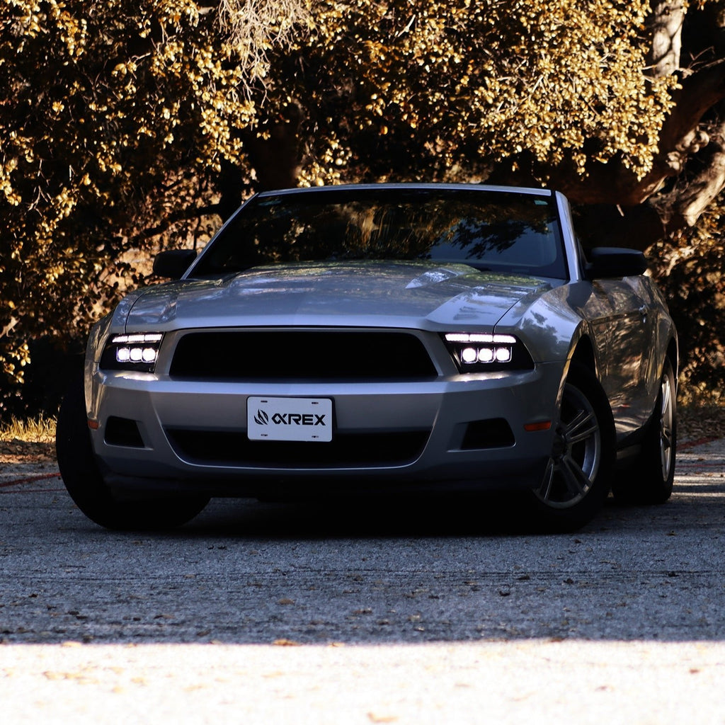 13-14 Ford Mustang MK II NOVA-Series LED Projector Headlights Alpha-Black