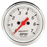 AutoMeter Arctic White 2-1/16in 7k RPM In-Dash Tachometer (1397)