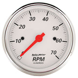 AutoMeter Arctic White 3-1/8in 7K RPM In Dash Tachometer Gauge (1398)