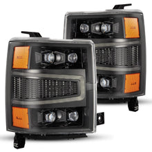 Load image into Gallery viewer, 14-15 Chevrolet Silverado NOVA-Series LED Projector Headlights Alpha-Black