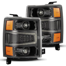 Load image into Gallery viewer, 14-15 Chevrolet Silverado PRO-Series Halogen Projector Headlights Alpha-Black
