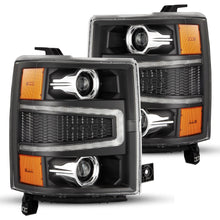 Load image into Gallery viewer, 14-15 Chevrolet Silverado PRO-Series Halogen Projector Headlights Black