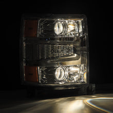 Load image into Gallery viewer, 14-15 Chevrolet Silverado PRO-Series Halogen Projector Headlights Chrome