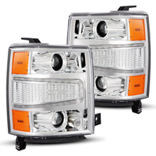 Load image into Gallery viewer, 14-15 Chevrolet Silverado PRO-Series Halogen Projector Headlights Chrome