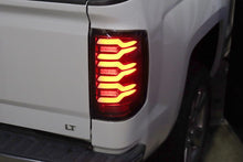 Load image into Gallery viewer, 14-18 Chevrolet Silverado 1500 / 15-19 Silverado 2500HD/3500HD / 15-19 GMC Sierra 3500HD Dually LUXX-Series LED Tail Lights Black