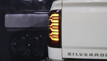 Load image into Gallery viewer, 14-18 Chevrolet Silverado 1500 / 15-19 Silverado 2500HD/3500HD / 15-19 GMC Sierra 3500HD Dually LUXX-Series LED Tail Lights Black
